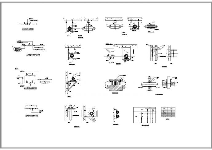 各种空调机及管路、零部件等施工大样图_图1