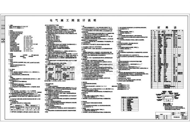 13579.38㎡六层职业技术学院宿舍楼电气施工图纸-图一