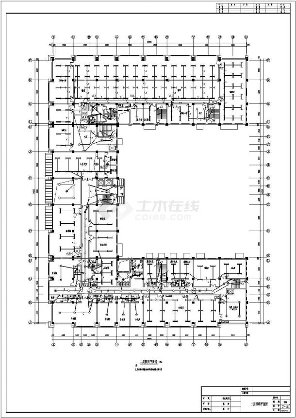 【拉萨】12813.4㎡四层招待所全套电气施工图纸-图二