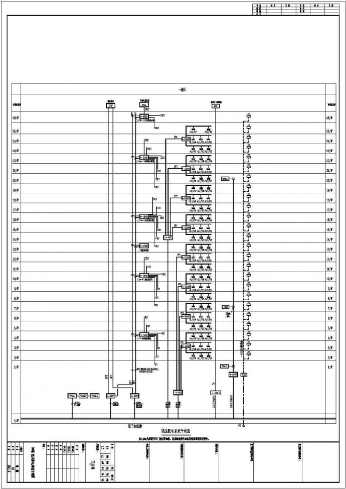 二十六层住宅楼全套电气施工图纸_图1