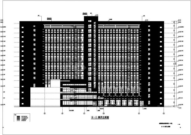 某十五层酒店建筑cad设计施工图-图二