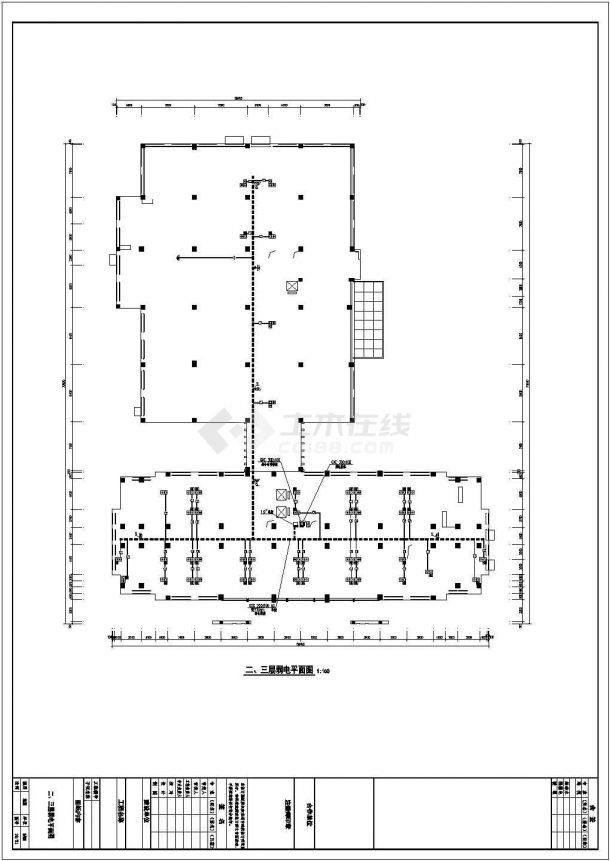 【芜湖】21486㎡二类高层办公楼全套电气施工图纸-图一