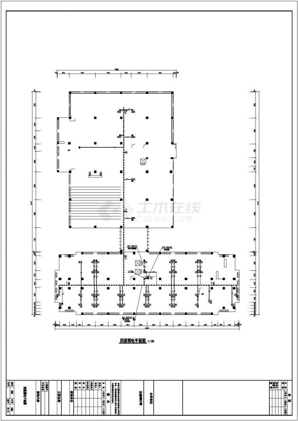 【芜湖】21486㎡二类高层办公楼全套电气施工图纸-图二