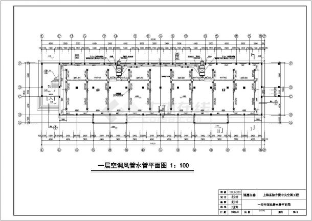 上海某四层综合楼中央空调工程设计图纸-图一
