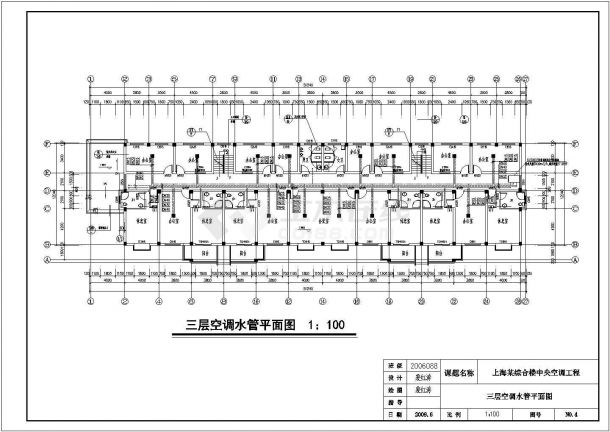 上海某四层综合楼中央空调工程设计图纸-图二