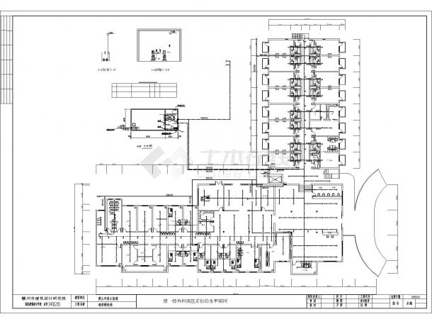 黄山市某三层医院病房楼改造给排水图纸-图二