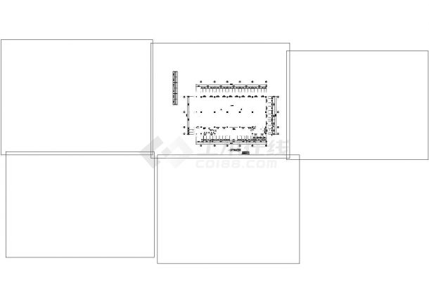 某4层框架结构厂房建筑结构图-图二