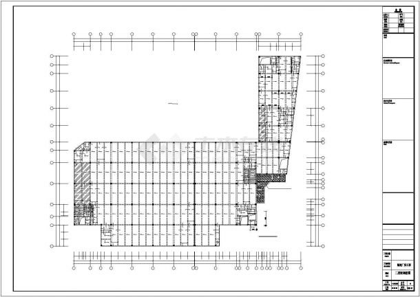 广州某三层框架厂房结构设计图-图二