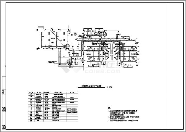 【重庆】1649.4㎡某小区幼儿园电气全套施工图纸-图二