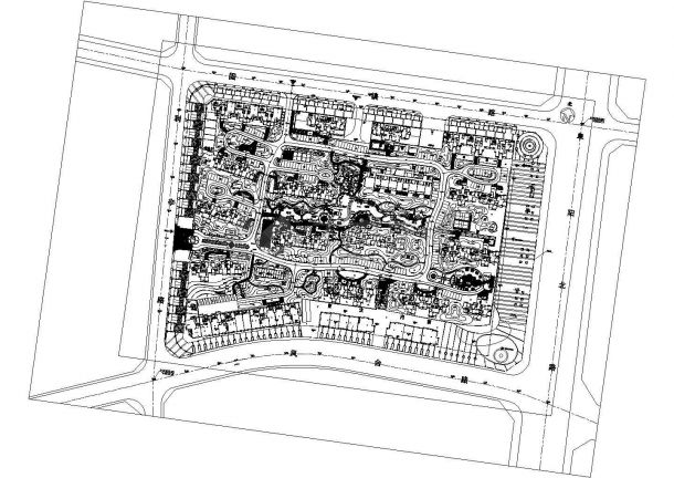 某住宅小区景观电气施工图纸（三级负荷）-图一