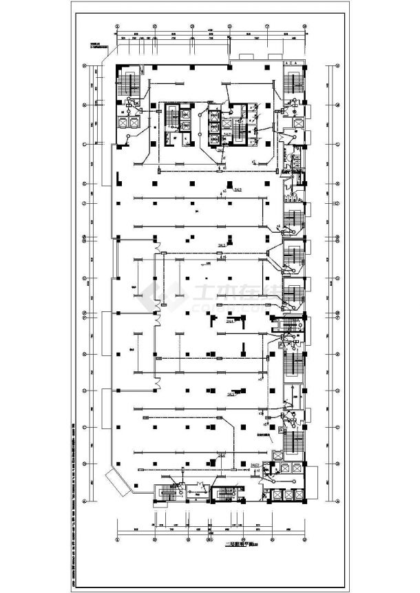 [河南]某45145平方米商业广场商住楼电气全套施工图（甲级院设计）-图一
