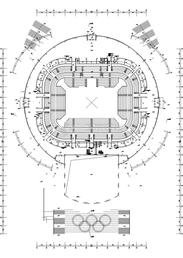 [吉林]某2万平市级大型体育馆电气全套施工图（甲级院设计）-图一
