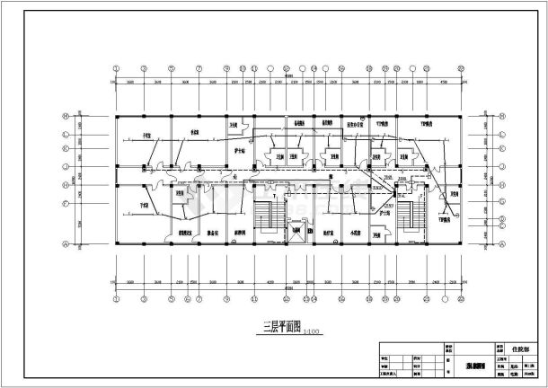【安徽】某三层医院住院部电气施工图纸-图二