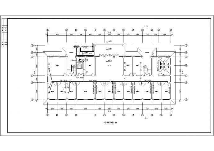 某框架结构电教中心六层综合楼电气施工图纸_图1