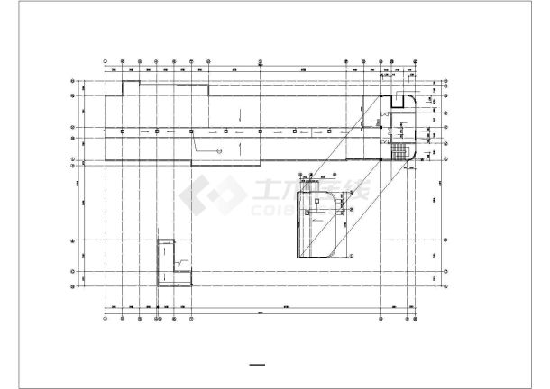 某市2200平方米六层框架结构急诊大楼建筑方案图纸（高13米）-图二