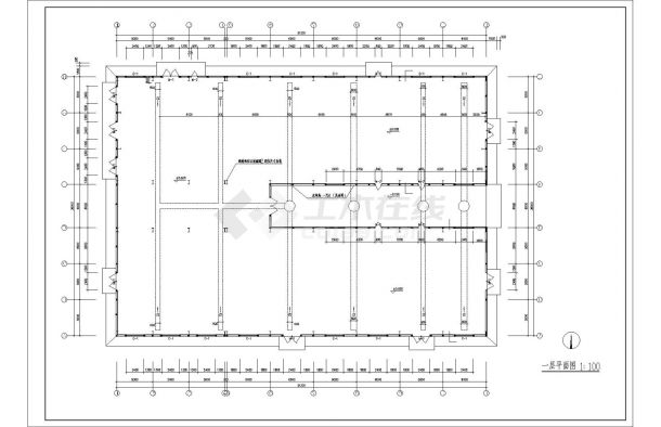 某15米跨钢结构厂房建筑结构设计图-图二