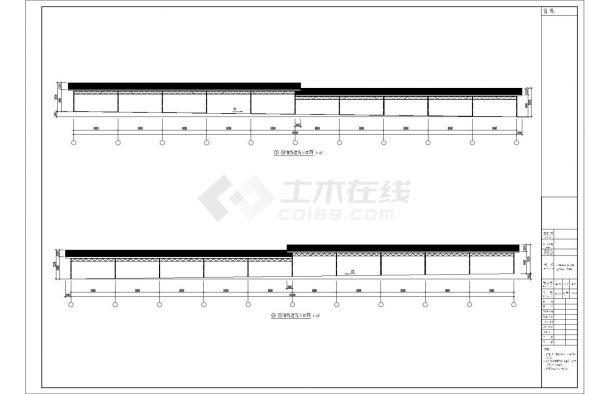 ][重庆]单层轻钢结构车间厂房结构图（含建筑图）-图一