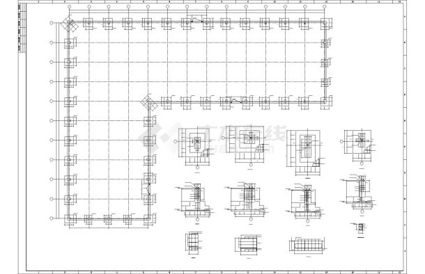 内蒙古某L型24m钢结构厂房结构设计图-图二