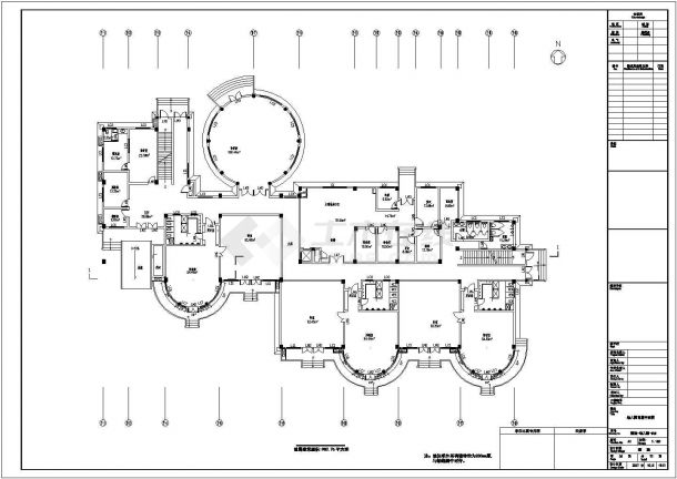 [西安]某1089㎡两层六班幼儿园建筑施工图（高13米）VIP-图二