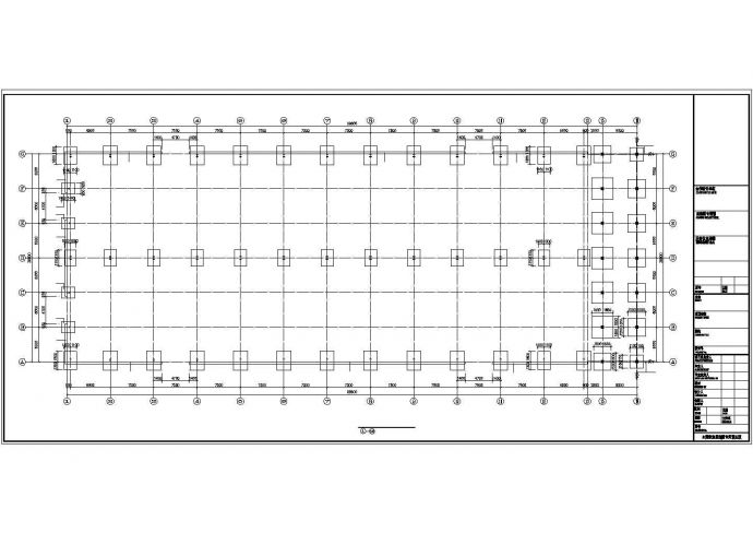 [沈阳]36米跨门式刚架带10吨吊车厂房结构设计图_图1