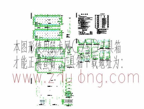 某3386㎡三层框架结构生产车间建筑扩初图-图一