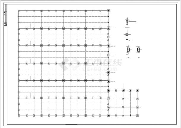 某门式钢架厂房结构CAD布置图  -图二