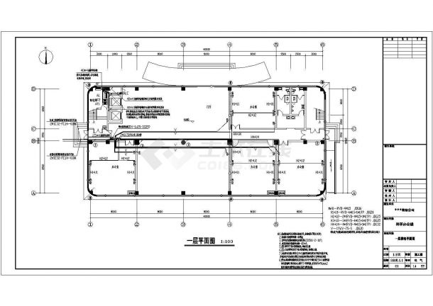 7923.5㎡某十层框架结构科研办公楼电气设计施工图-图二