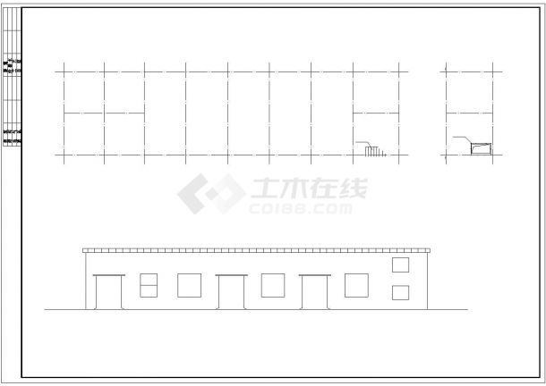 某1层钢框架厂房结构设计图-图二
