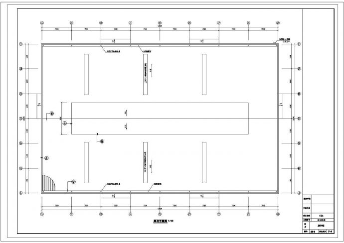 安徽某单层带气楼轻钢结构厂房全套建筑结构设计图_图1