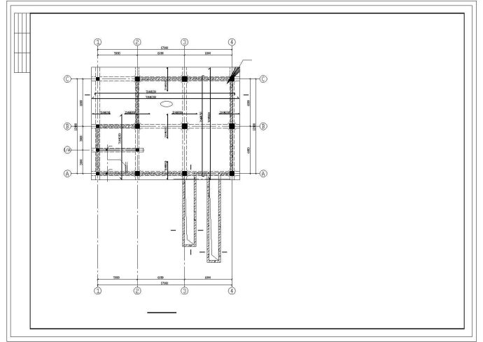 内蒙古某5层钢框架厂房结构设计图_图1