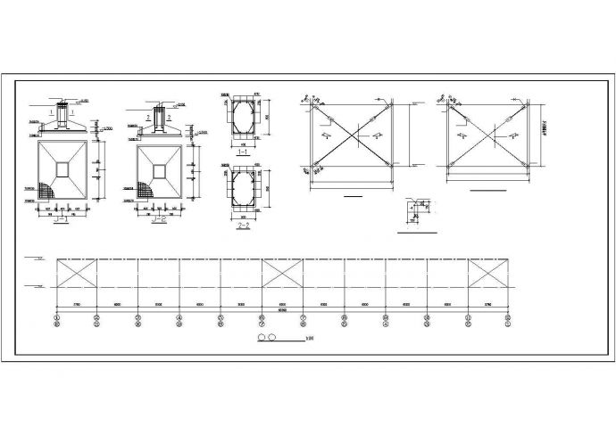 某15m跨钢结构厂房结构设计图_图1