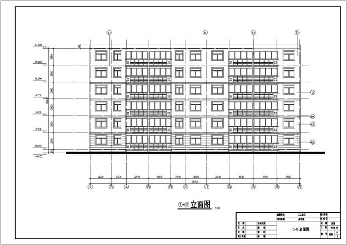 滁州某高校的综合办公楼建筑结构毕业设计方案图纸（高16.44米）_图1
