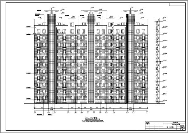 珲春市某地十二层断肢剪力墙结构住宅建筑结构设计施工图纸-图二