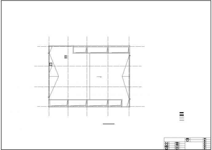 长安某框架结构住宅区办公楼建筑结构图_图1