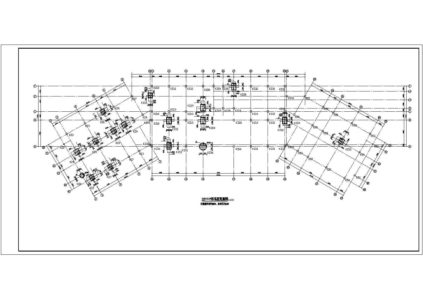 某九层框架办公楼结构图（6度抗震）