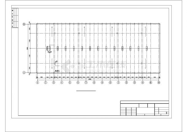某36米跨厂房工程建筑结构设计图-图二