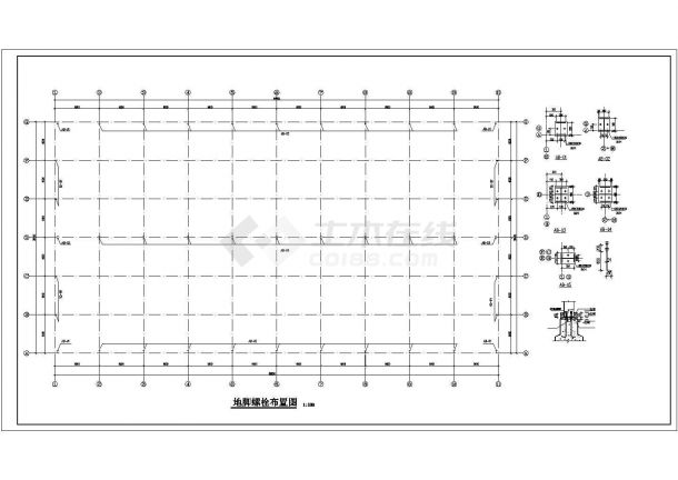 某2×18米跨轻钢厂房结构设计图-图二