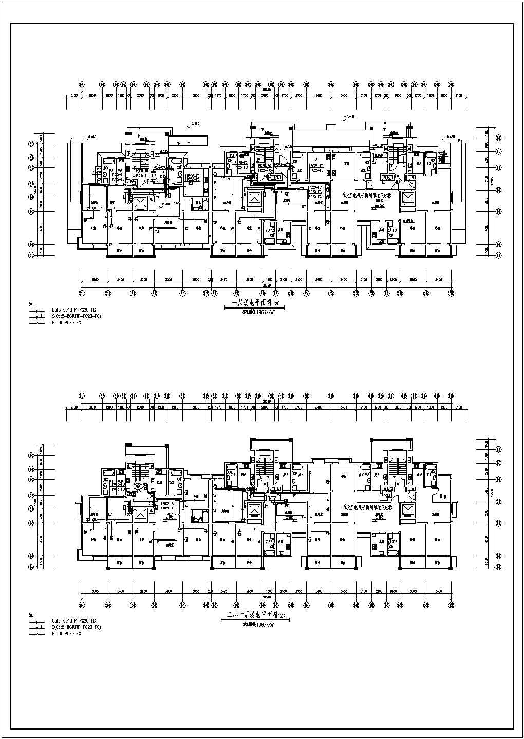 二类高层住宅建筑电气设计施工图纸