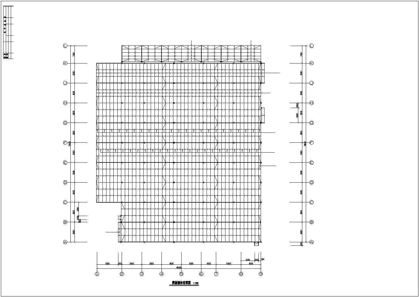 广州某单层工业厂房结构设计图