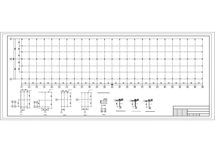 [某2×20米跨单层门式刚架厂房结构设计图_图1