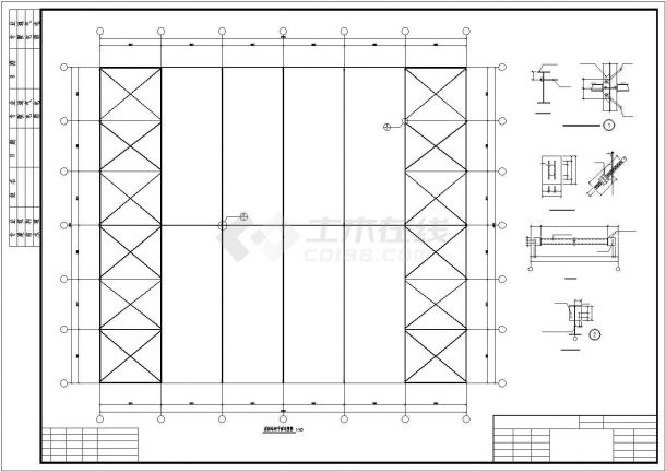某2×22米跨门式刚架厂房结构设计图-图二