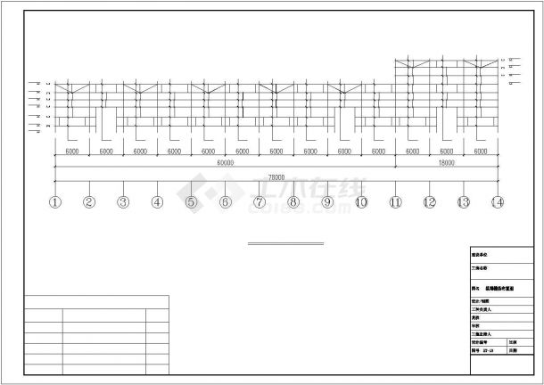 某12米跨钢结构厂房建筑结构图-图二