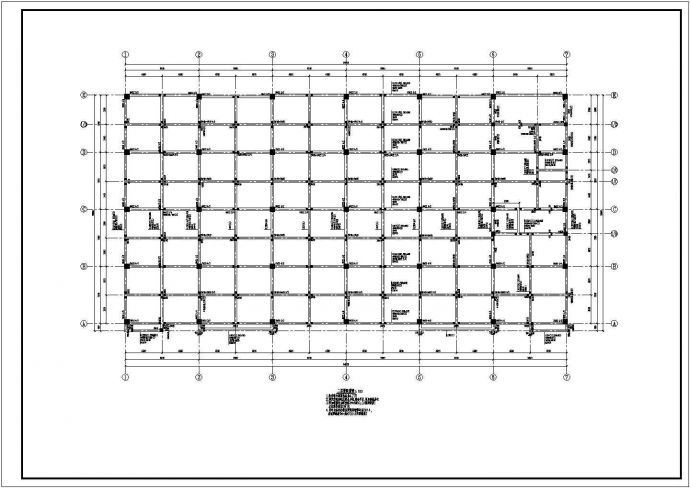 普通多层框架结构车间结构设计施工图_图1