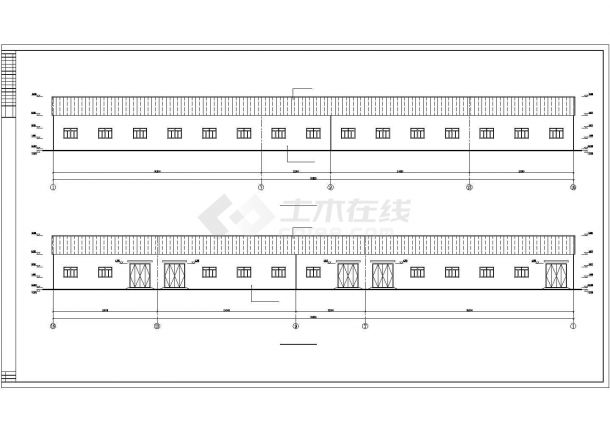 某18米排架结构厂房建筑和结构图-图一