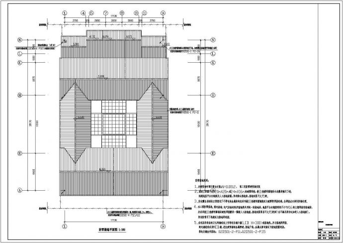 【四川】424㎡某灾后核心区改建电气设计施工图_图1