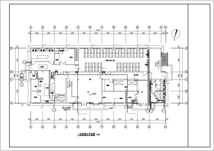[湖北]3039.4㎡五层疗养院装修工程给排水施工图（甲级设计院）_图1