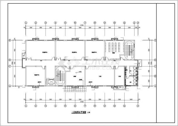 [湖北]3039.4㎡五层疗养院装修工程给排水施工图（甲级设计院）-图二