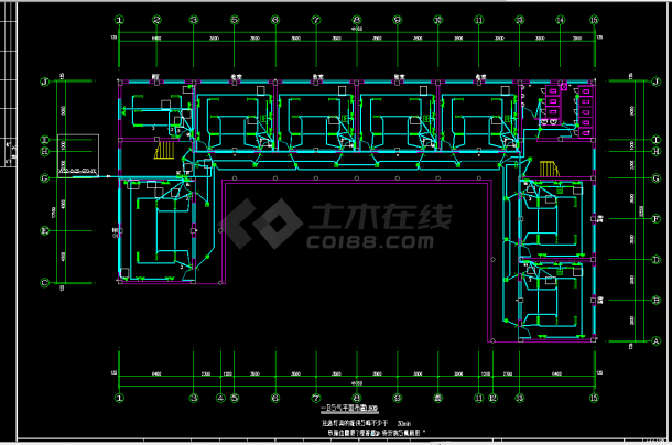 【浙江】某两层小学教学楼电气设计施工图-图一