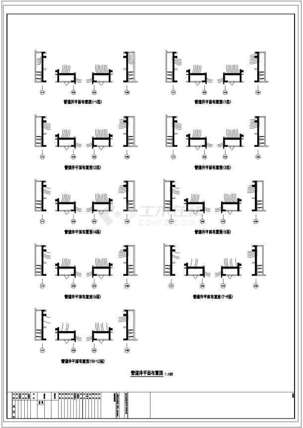 [河北]51507.50㎡十二层医院病房楼给排水施工图纸（直饮水系统室内供氧吸引系统）-图二