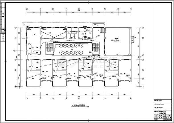 3702㎡三层幼儿园电气设计施工图纸-图二